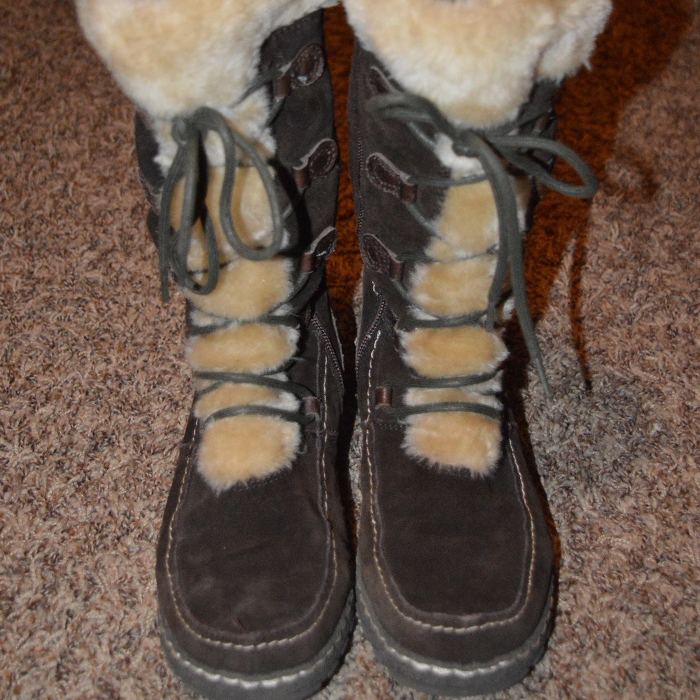 Fur lined Baretrap boots